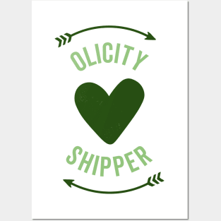 Olicity Shipper - Light & Dark Green Posters and Art